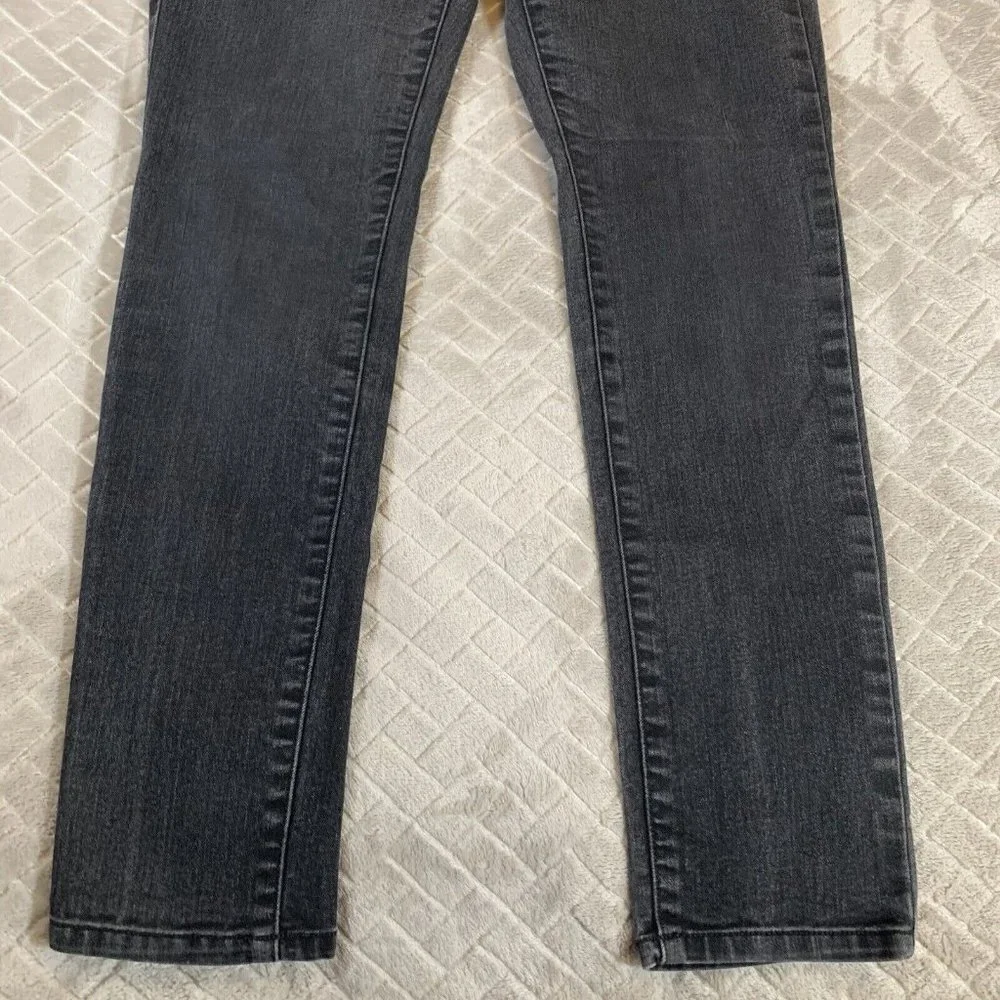 Sonoma Womens 8 Denim Jeans Faded Black Classic Skinny Low Rise Stretch - Picture 2 of 8